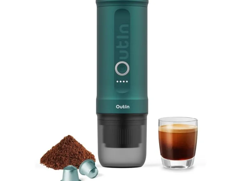 OUTIN Reisekaffeemaschine Nano Blaugrün