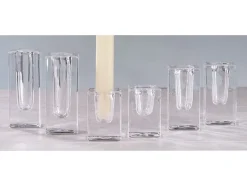 Pajoma Kerzenhalter eckig 1 Stück, Transparent