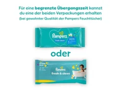 Pampers Feuchttücher Fresh Clean Aloe 15 x 80 Stk.