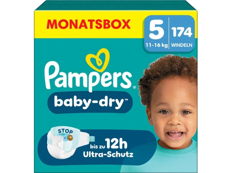 Pampers Windeln Baby Dry Junior Grösse 5