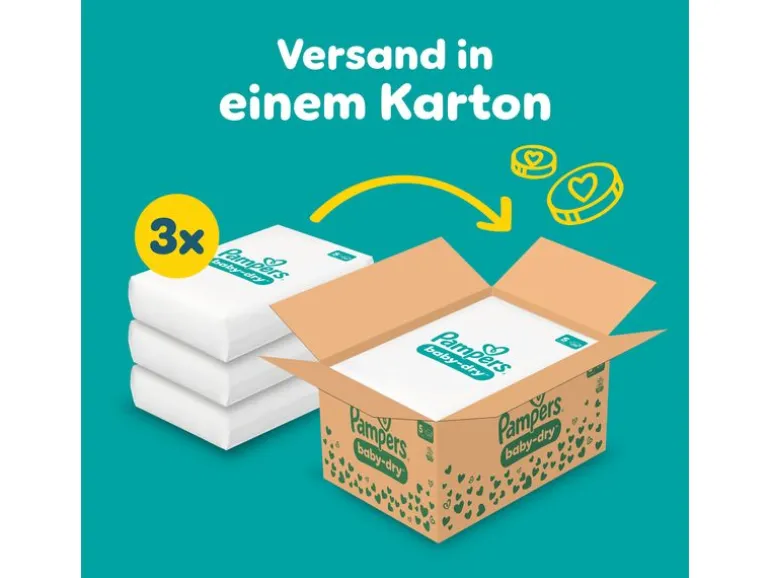 Pampers Windeln Baby Dry Junior Grösse 5