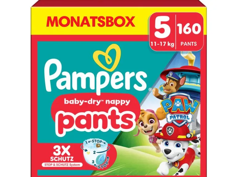 Pampers Windeln Baby Dry Pants Paw Patrol Junior Grösse 5