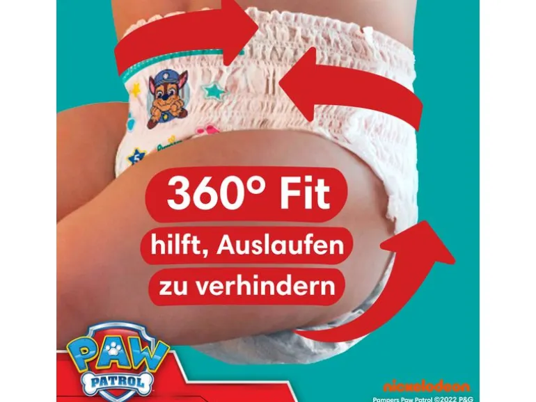 Pampers Windeln Baby Dry Pants Paw Patrol Junior Grösse 5