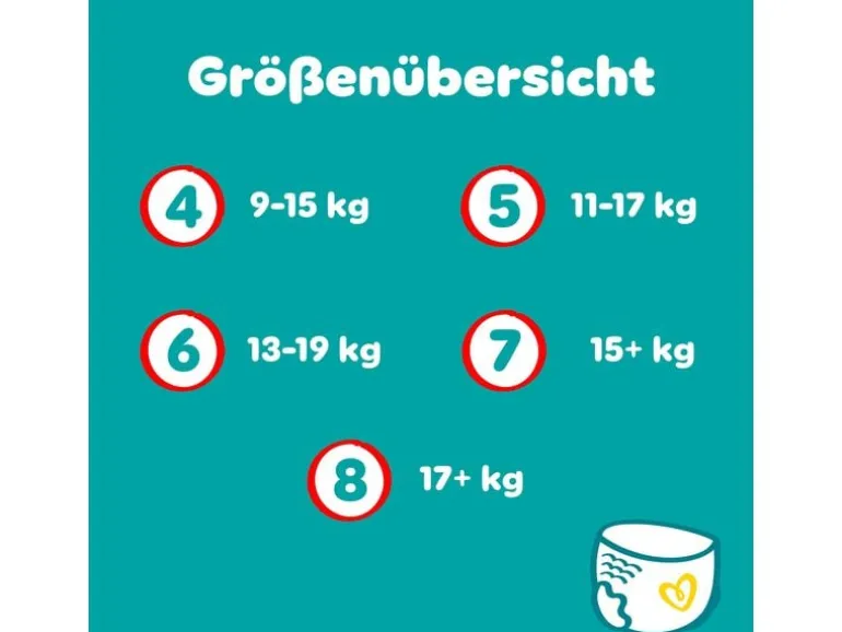 Pampers Windeln Baby Dry Pants Extra Large Grösse 7