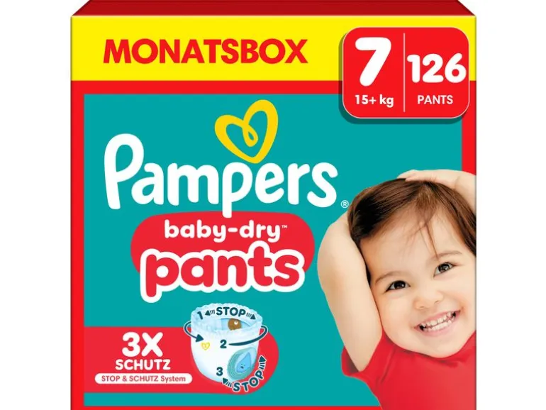 Pampers Windeln Baby Dry Pants Extra Large Grösse 7