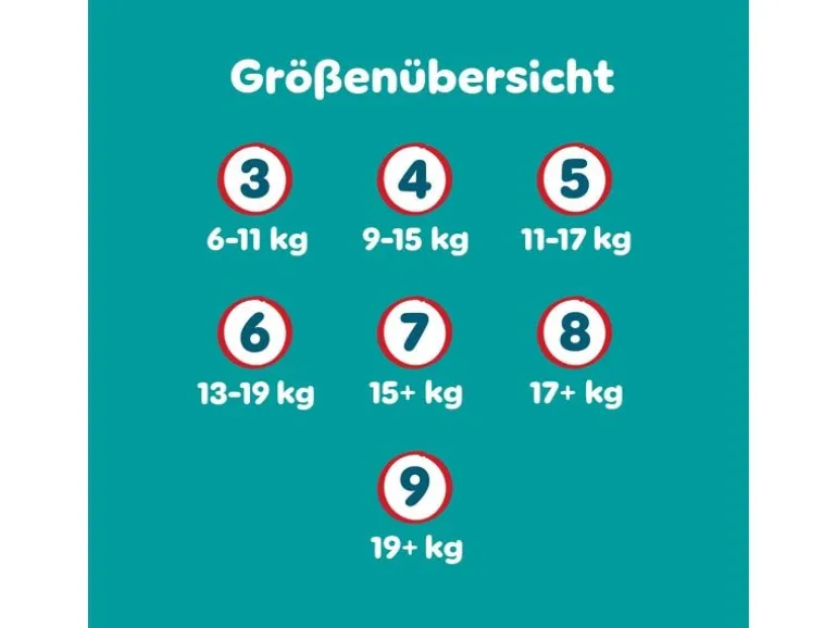 Pampers Windeln Baby Dry Pants Extra Large Grösse 8
