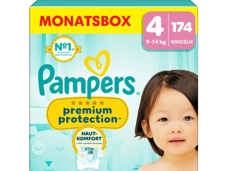 Pampers Windeln Premium Protection 4+ Maxi Grösse 4