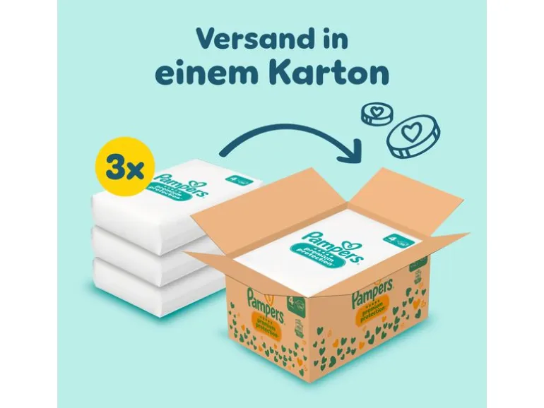 Pampers Windeln Premium Protection 4+ Maxi Grösse 4