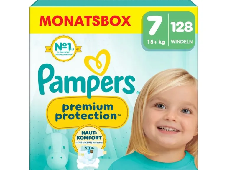 Pampers Windeln Premium Protection Grösse 7