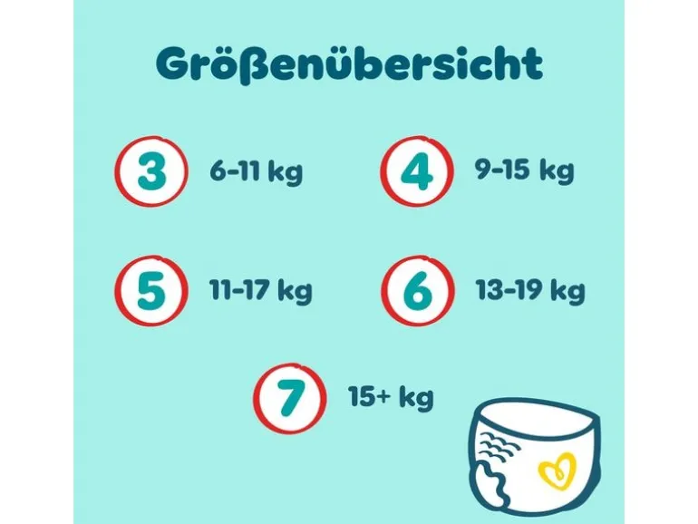 Pampers Windeln Premium Protection Pants Extra Large Grösse 7