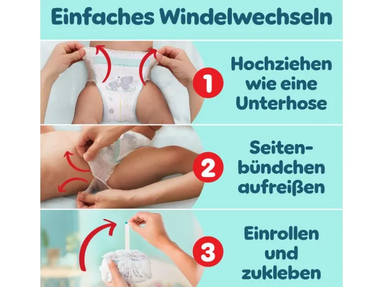 Pampers Windeln Premium Protection Pants Extra Large Grösse 7