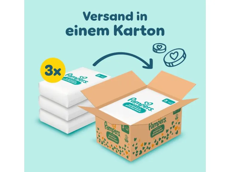 Pampers Windeln Premium Protection + Cocon Töpfchen Grösse 3