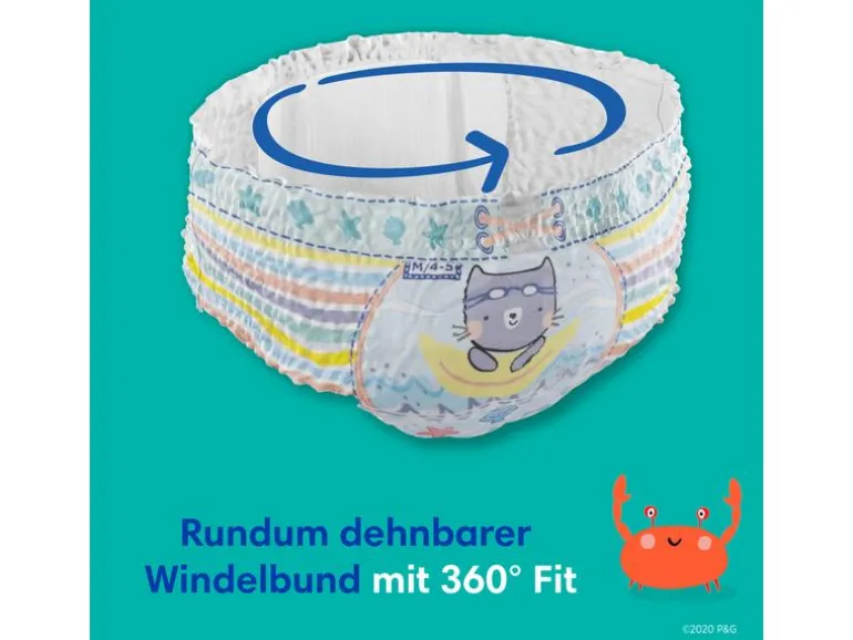 Pampers Windeln Splashers Tragepack Grösse 4-5, 11 Stück