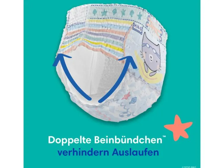 Pampers Windeln Splashers Tragepack Grösse 3-4, 12 Stück