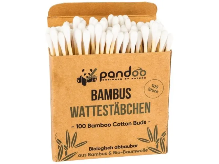 pandoo Bambus-Wattestäbchen 100 Stück