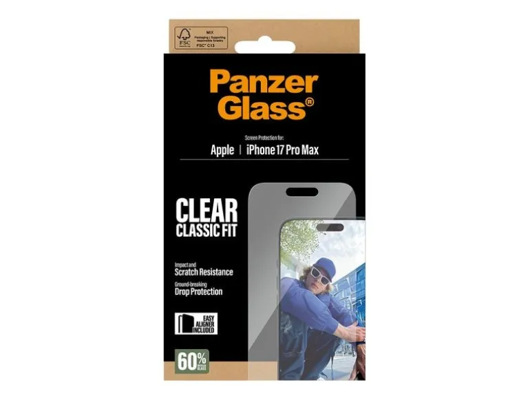 Panzerglass Displayschutz Classic Fit iPhone 17 Pro Max