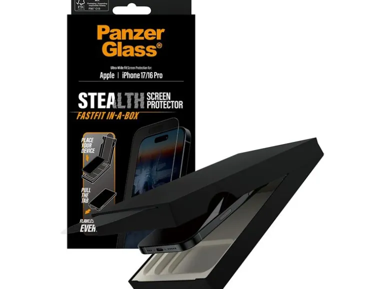 Panzerglass Displayschutz Stealth Ultra Wide Fit iPhone 17