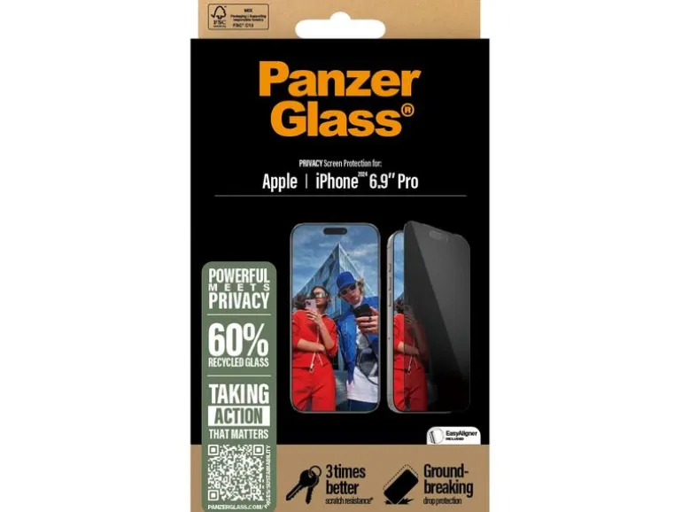 Panzerglass Displayschutz Ultra Wide Fit Privacy iPhone 16 Pro Max