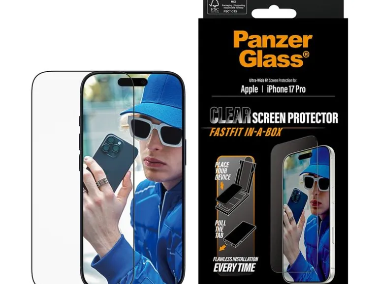 Panzerglass Ultra Wide Fastfit iPhone 17 Pro