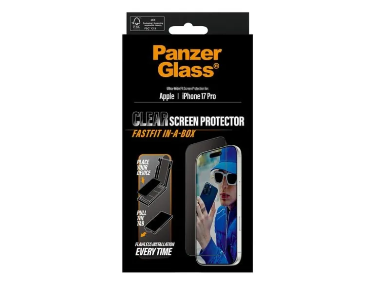 Panzerglass Ultra Wide Fastfit iPhone 17 Pro