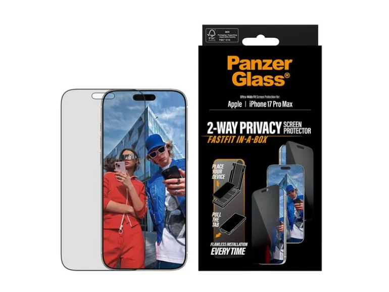 Panzerglass Ultra Wide Fit Privacy Fastfit iPhone 17 Pro Max