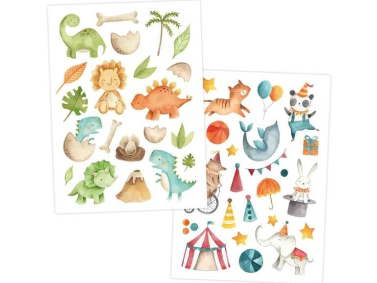 Papierdrachen Tattoo Set Bunter Mix