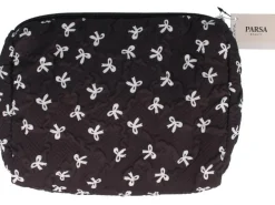 Parsa Beauty Kulturtasche schwarz mit Schleifen 1 Stück