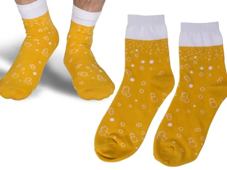 Partyartikel Socken Bier 1 Paar, One Size