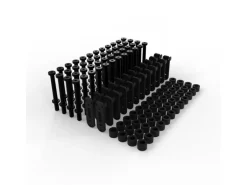 Patchbox Kabeldurchführung Patchcatch Solo 24 Rack Montage, Schwarz
