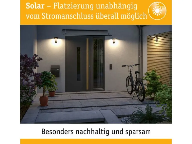 Pauleen Stehleuchte Solar Sunshine Coziness, Schwarz / Grau