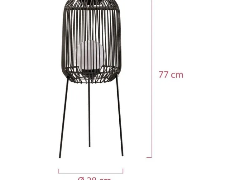 Pauleen Stehleuchte Solar Sunshine Coziness, Schwarz / Grau