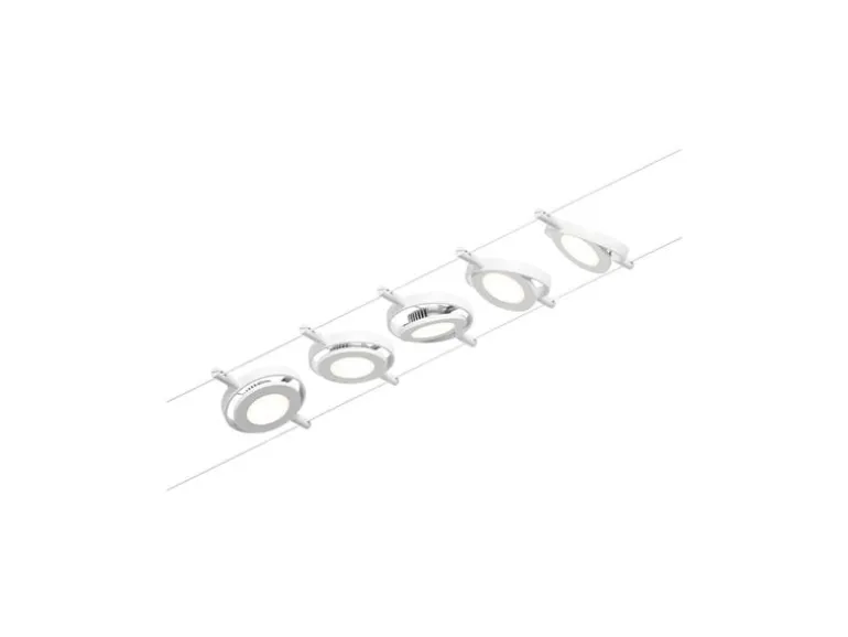 Paulmann CorDuo LED Seilsystem RoundMac Basisset Blanc Chrome