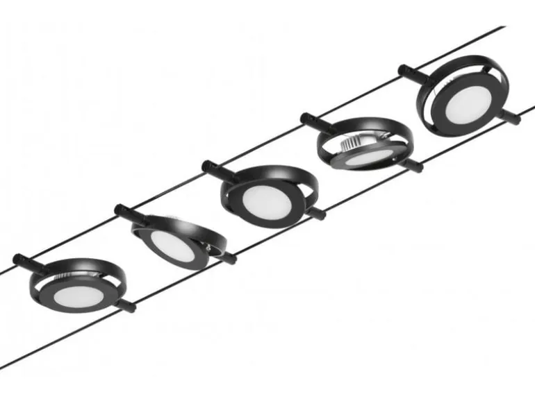Paulmann CorDuo LED Seilsystem RoundMac Basisset 5 x 200 lm