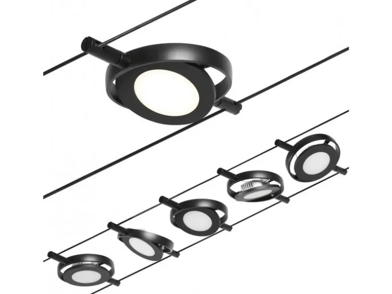 Paulmann CorDuo LED Seilsystem RoundMac Basisset 5 x 200 lm