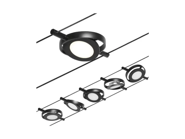 Paulmann CorDuo LED Seilsystem RoundMac Basisset 5 x 200 lm