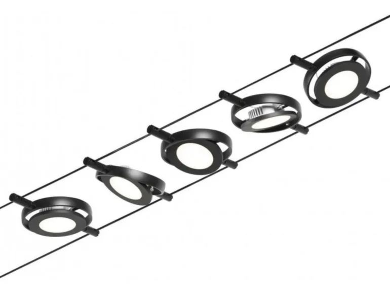 Paulmann CorDuo LED Seilsystem RoundMac Basisset 5 x 200 lm