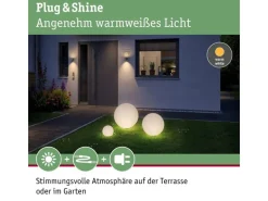 Paulmann Gartenlicht Plug & Shine GLOBE 40 cm