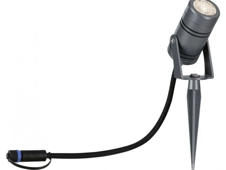 Paulmann Gartenspot Plug & Shine Radon IP65, 3000 K, 11 W, Grau