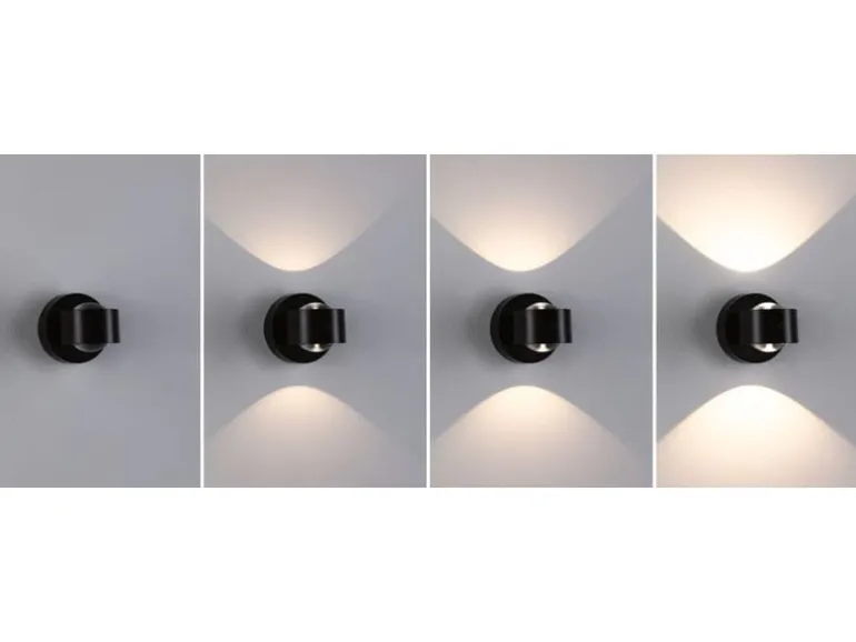 Paulmann LED Akkuwandleuchte Zorik 2700K dimmbar Schwarz
