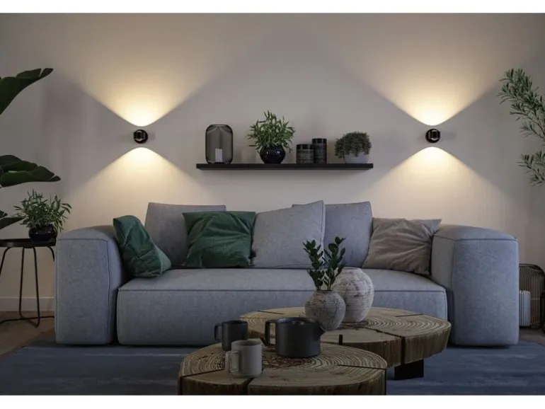 Paulmann LED Akkuwandleuchte Zorik 2700K dimmbar Schwarz