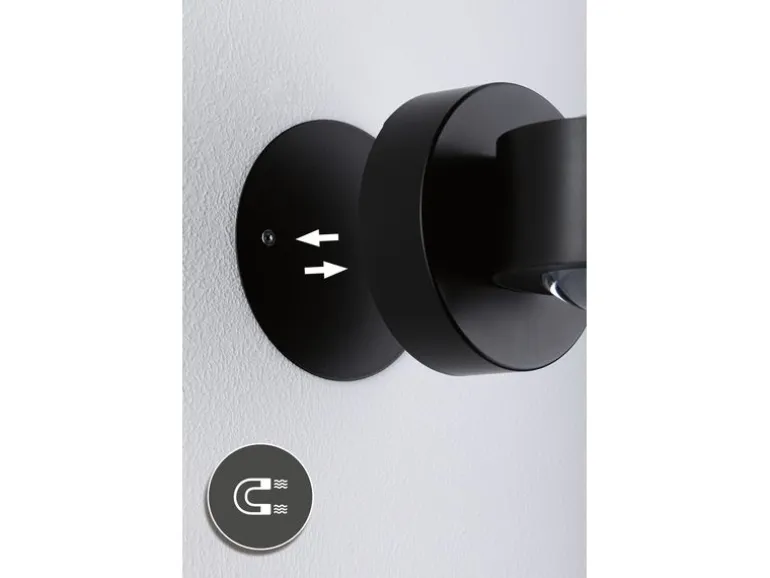 Paulmann LED Akkuwandleuchte Zorik 2700K dimmbar Schwarz