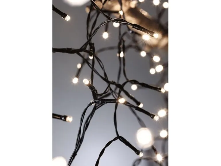 Paulmann LED Lichterkette Plug & Shine Yuna 12.4 m, WW, Schwarz
