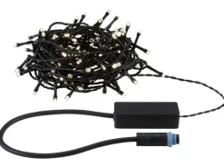 Paulmann LED Lichterkette Plug & Shine Yuna 12.4 m, WW, Schwarz