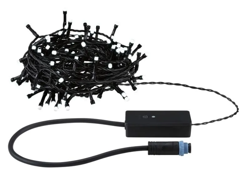 Paulmann LED Lichterkette Plug & Shine Yuna 12.4 m, RGB, Schwarz