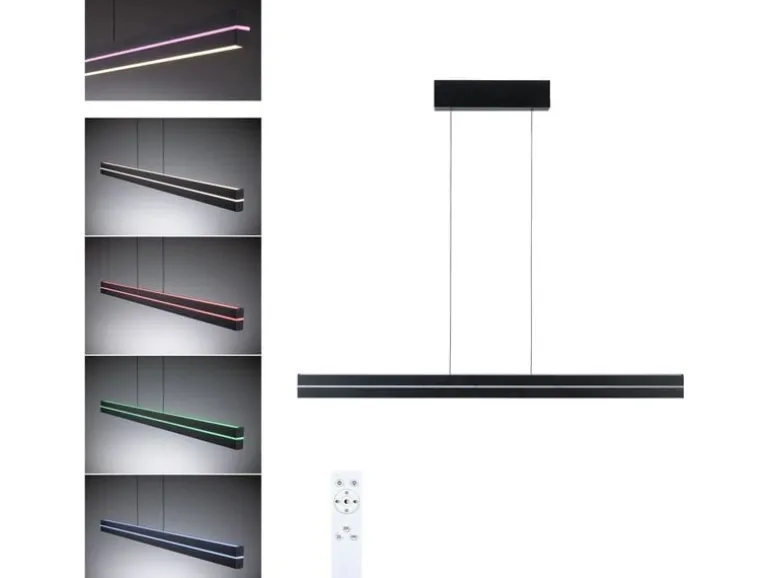 Paulmann LED Pendelleuchte Raiko, Schwarz
