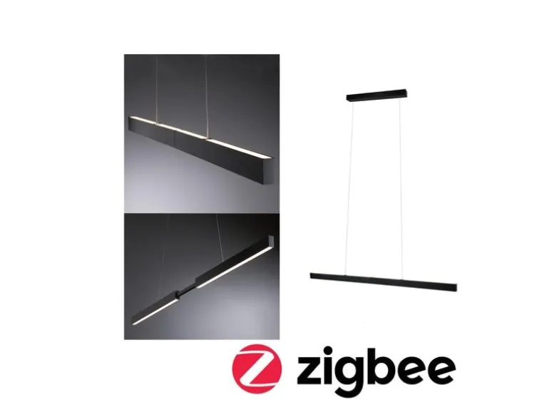 Paulmann LED Pendelleuchte Smart Home Zigbee, Schwarz
