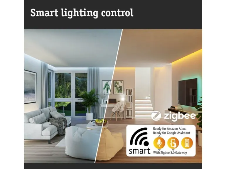 Paulmann LED Pendelleuchte Smart Home Zigbee, Schwarz