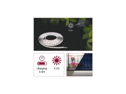 Paulmann LED Stripe Solar 3 m Dämmerungssensor und Akku
