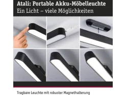 Paulmann Mobile Möbelaufbauleuchte Atali Schwarz