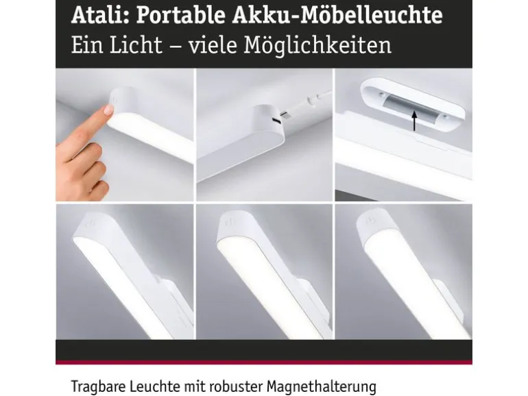 Paulmann Mobile Möbelaufbauleuchte Atali Weiss